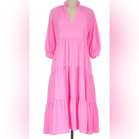 Amanda uprichard saffron midi Dress pink size XS - Picture 1 of 2